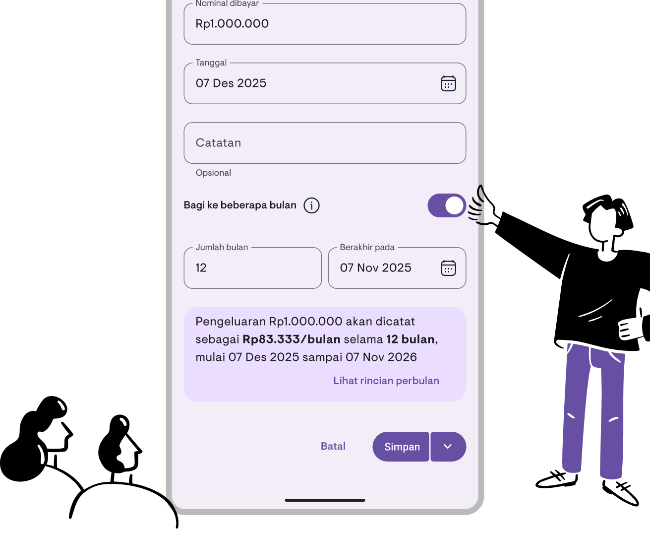 Kamaru expense amortization feature