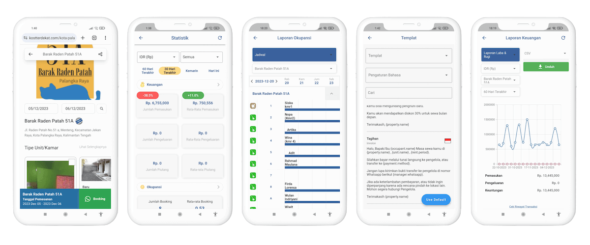 KelolaPro app with automatic WhatsApp billing feature